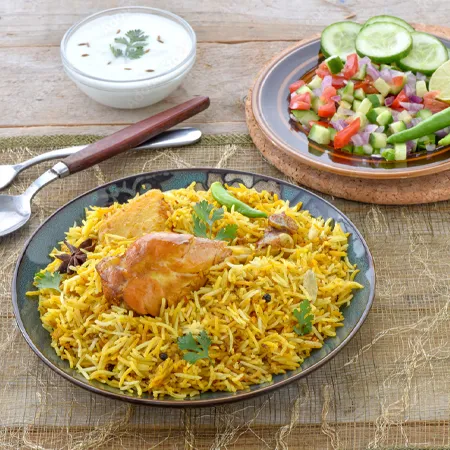 Biryani with Salad Biryani with Salad